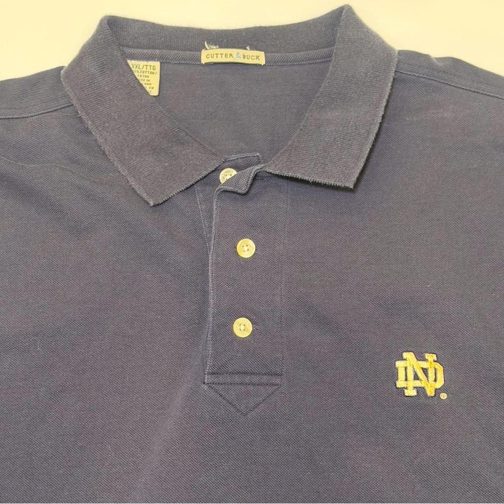 Notre Dame Fighting Irish Cutter & Buck Polo Mens XXL Short Sleeve Cotton